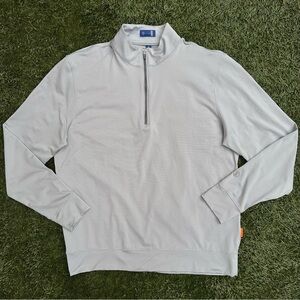 Stitch Golf Scout Micro Stripe 1/4 Zip Long Sleeve Pullover Performance Layer M